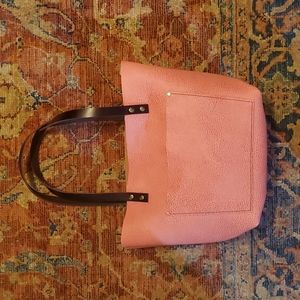 🦄 Classic, large bubblegum leather tote